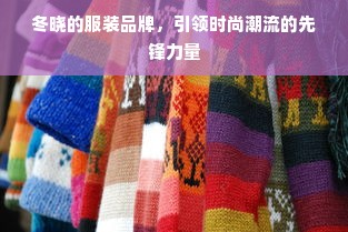 冬晓的服装品牌，引领时尚潮流的先锋力量