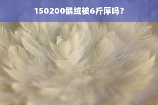 150200鹅绒被6斤厚吗？