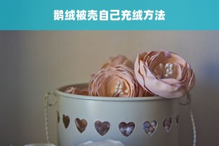 鹅绒被壳自己充绒方法