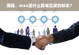 揭秘，max是什么服装品牌的标志？