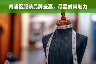 青浦区服装品牌盛宴，尽显时尚魅力