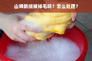 山姆鹅绒被掉毛吗？怎么处理？