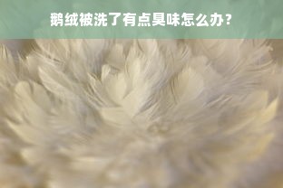 鹅绒被洗了有点臭味怎么办？