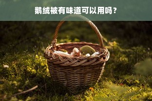 鹅绒被有味道可以用吗？