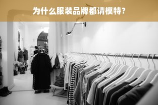 为什么服装品牌都请模特？