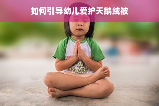 如何引导幼儿爱护天鹅绒被