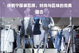 徐鹤宁服装品牌，时尚与品味的完美融合