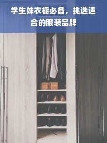 学生妹衣橱必备，挑选适合的服装品牌