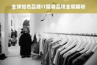 全球知名品牌IT服装品牌全称解析