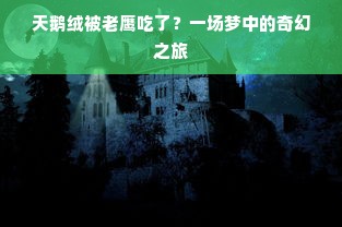 天鹅绒被老鹰吃了？一场梦中的奇幻之旅