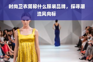 时尚卫衣简称什么服装品牌，探寻潮流风向标