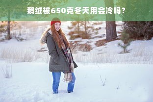 鹅绒被650克冬天用会冷吗？