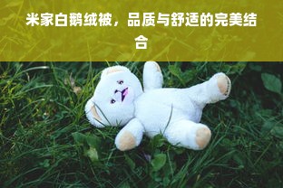 米家白鹅绒被，品质与舒适的完美结合