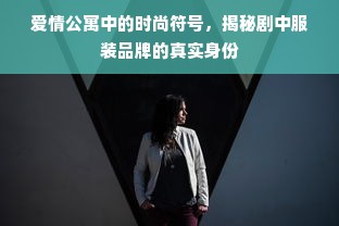 爱情公寓中的时尚符号，揭秘剧中服装品牌的真实身份