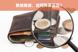 鹅绒被皮，如何购买正品？