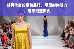 胡兵代言的服装品牌，尽显时尚魅力，引领潮流风向