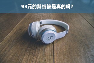 93元的鹅绒被是真的吗？