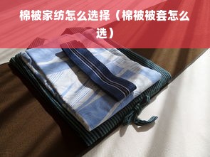 棉被家纺怎么选择（棉被被套怎么选）