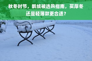 秋冬时节，鹅绒被选购指南，买厚冬还是轻薄款更合适？