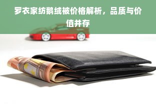 罗衣家纺鹅绒被价格解析，品质与价值并存