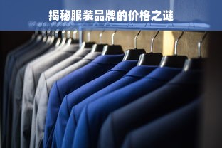 揭秘服装品牌的价格之谜